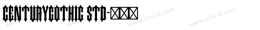 centurygothic std字体转换